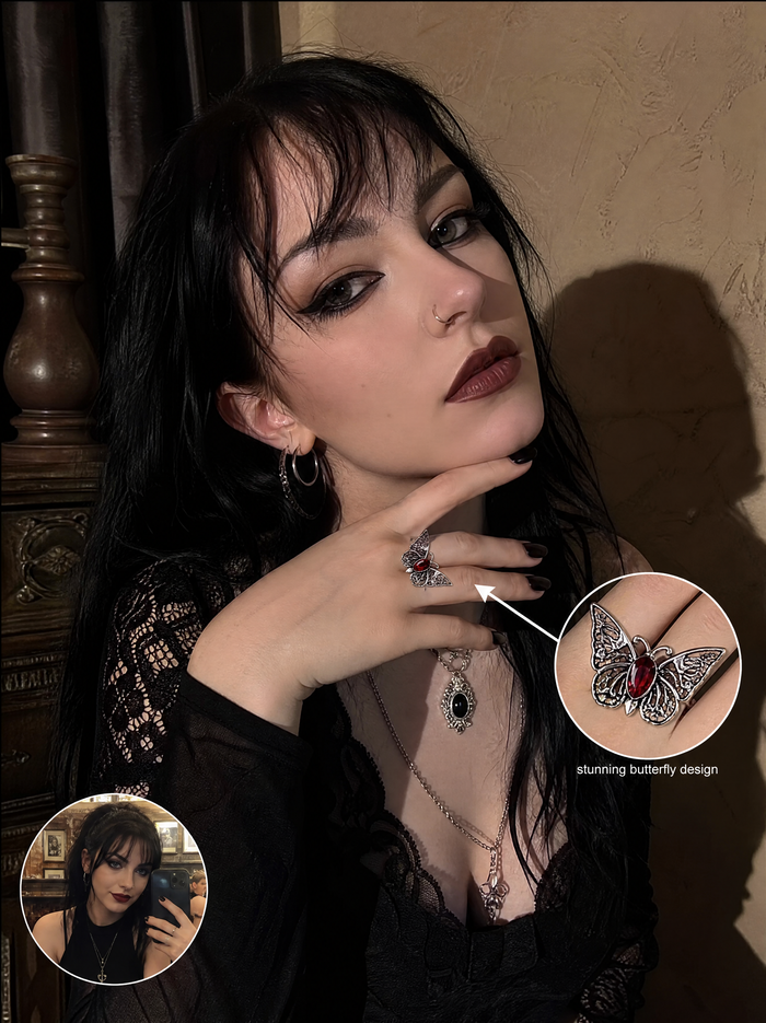 Vintage-Inspired Butterfly Ring
